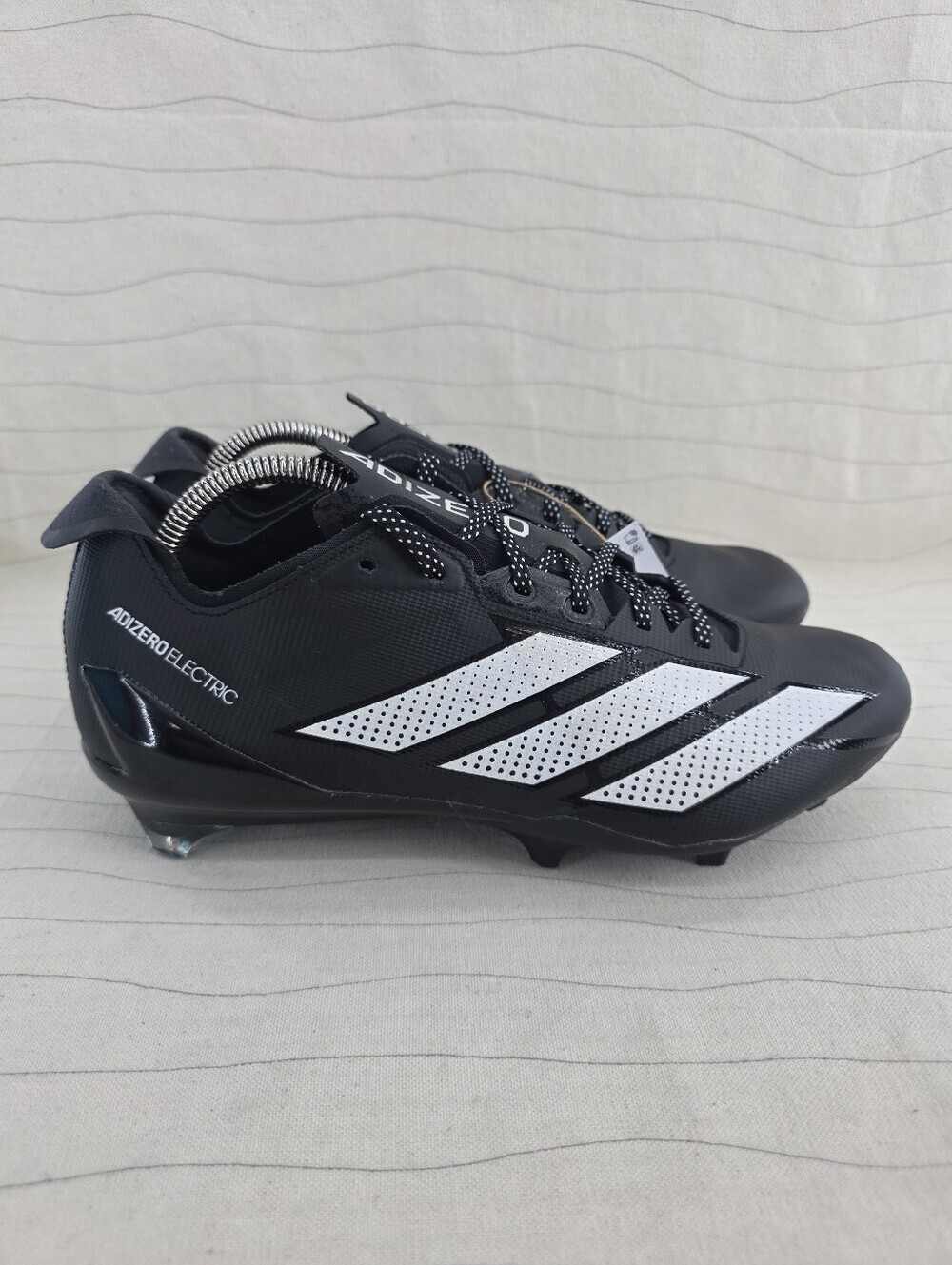 Adidas Mens Adizero Electric II Core Black White Football Cleats IH5981 Size 9